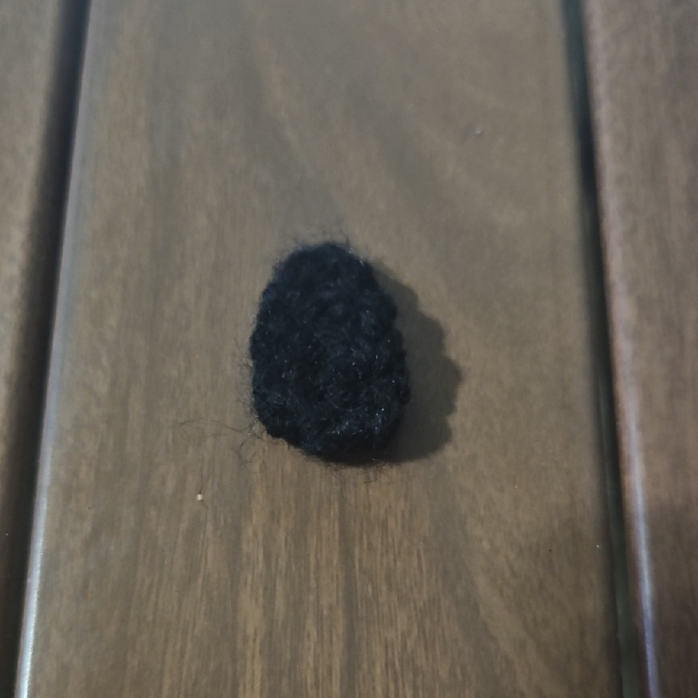 Black Crochet Triangle Accessory